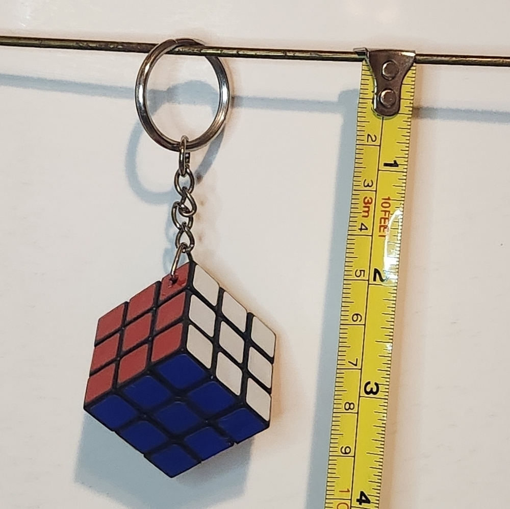 Vintage Rubik’s Cube Keychain Made in Taiwan - Picture 6 of 11